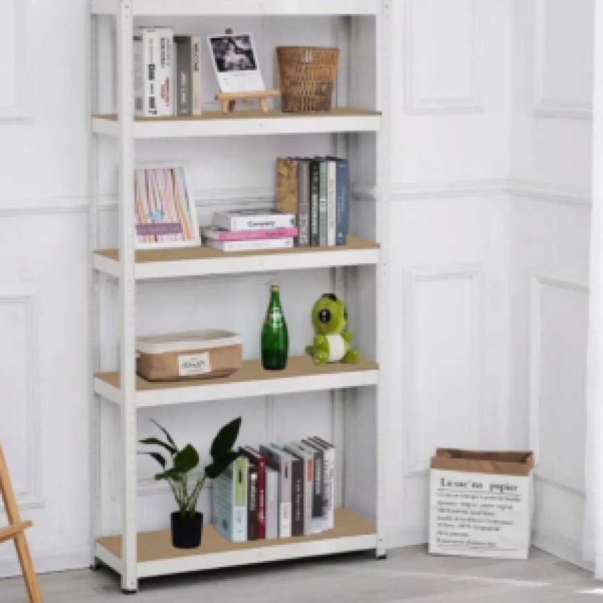 Estantería para Almacenaje en Colores Negro, Azul y Blanco