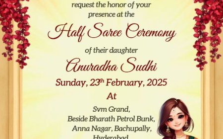 Celebrate a Beautiful Milestone with Puberty Ceremony Invitation Cards Online Free