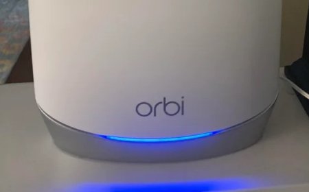 What does a solid blue light mean on my router?