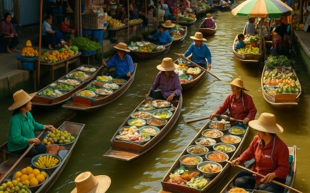 A Journey Through Bangkok’s Floating Markets: A Unique Blend of Culture, Color, and Cuisine